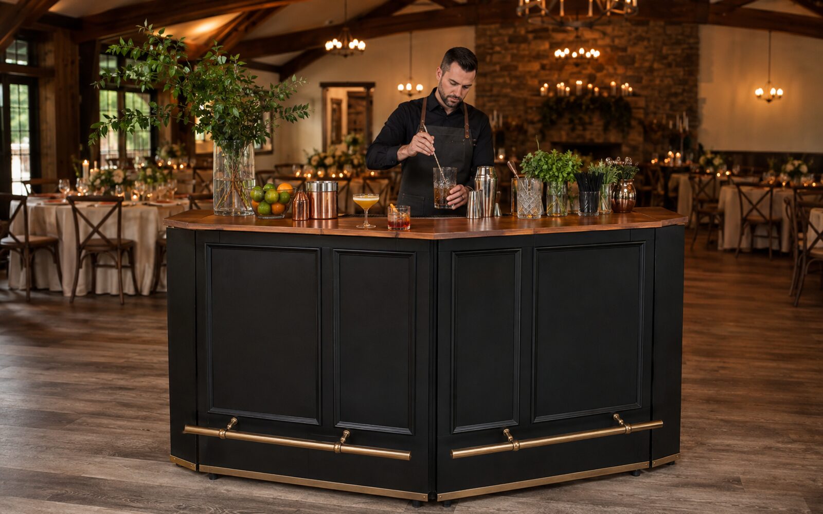Portable professional bar setup